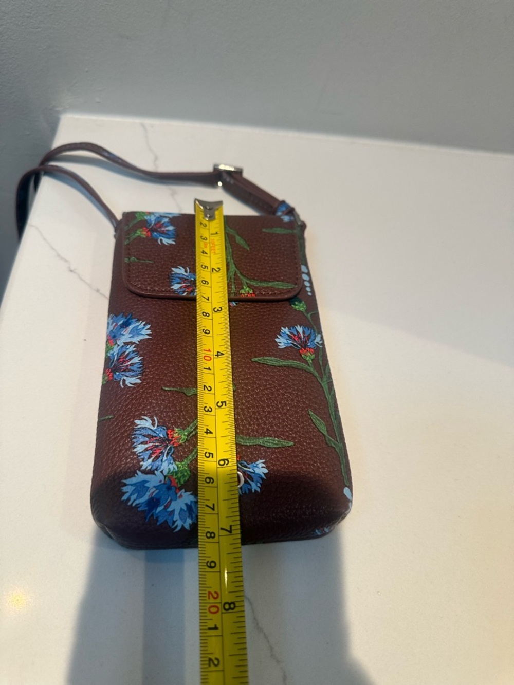 Vera Bradley NWT Brown Floral Slim Easy Crossbody Faux leather - Picture 6 of 8